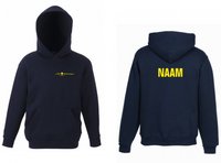 Hooded sweater (evt met naam) - Navy blauw