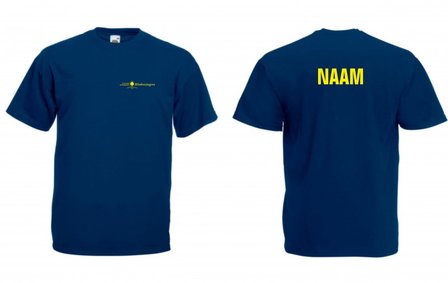 T-shirt (evt met naam) - Navy blauw