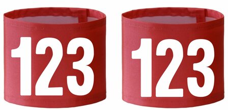 Set armbanden met nummer