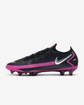 NIKE Phantom elite FG - zwart/roze